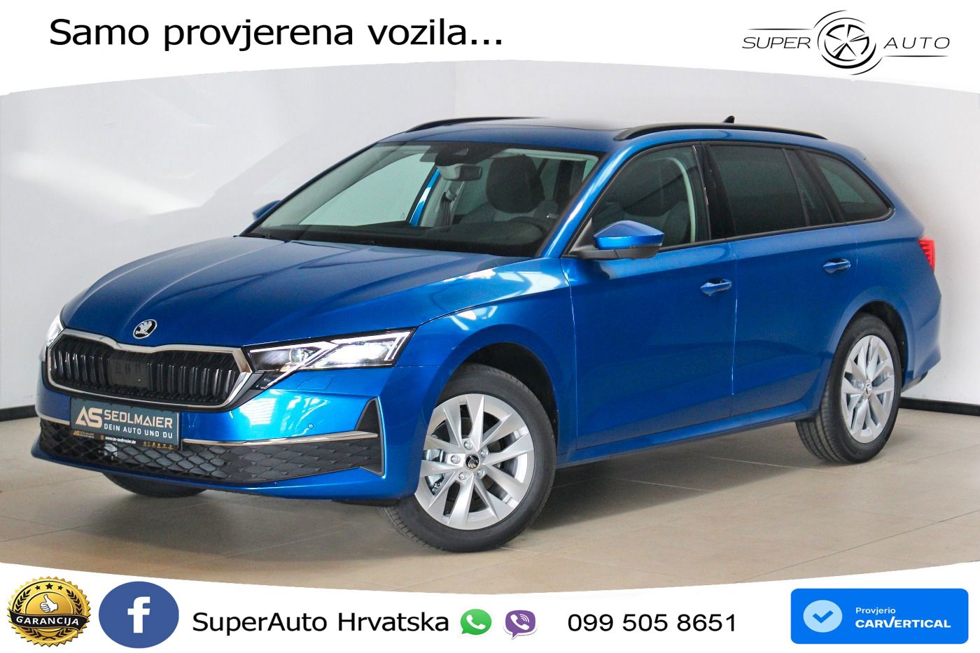 Škoda Octavia Combi 2.0 TDI (150 KS) DSG Selection LED+GR SJED+ACC