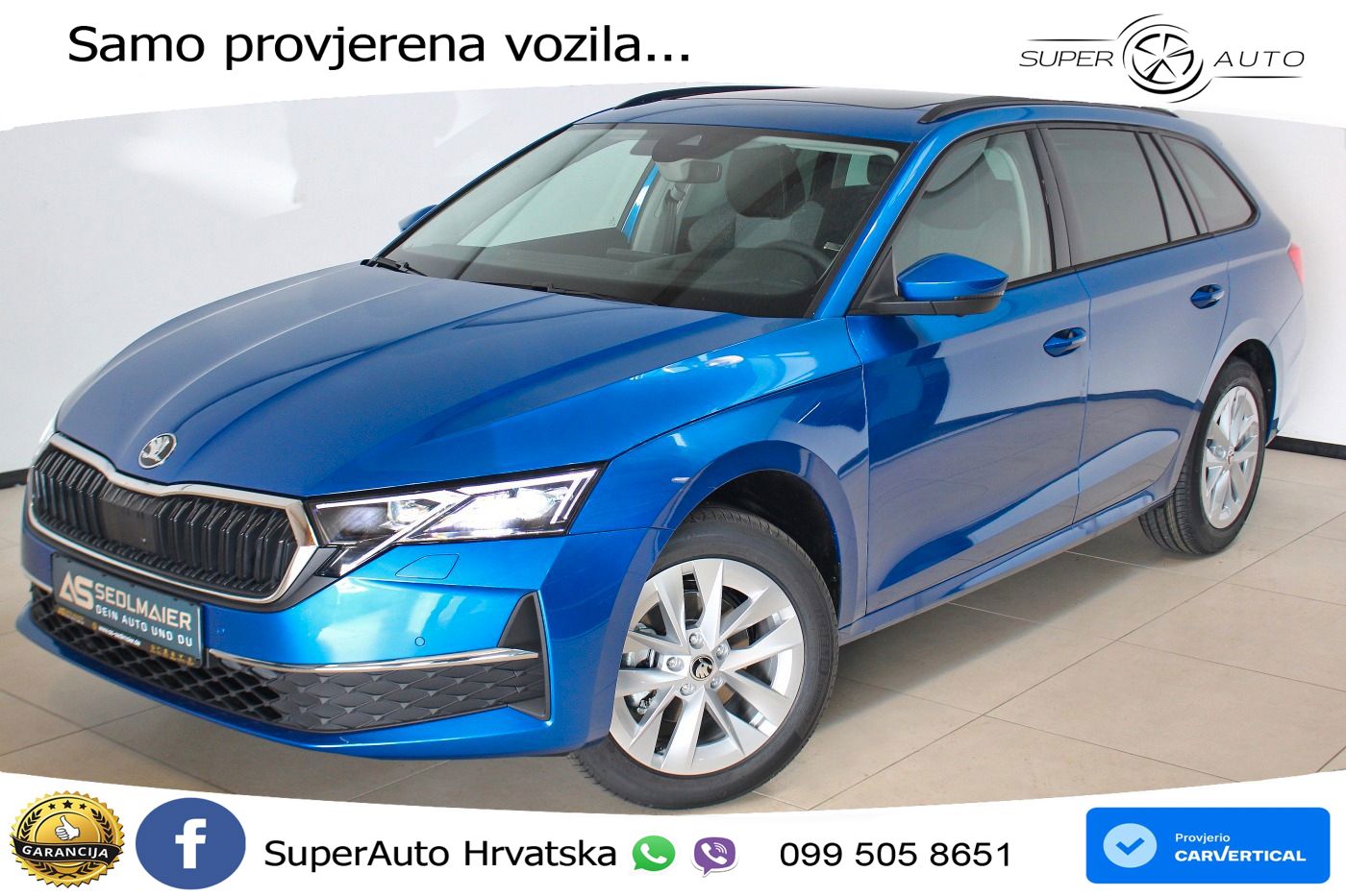 Škoda Octavia Combi 2.0 TDI (150 KS) DSG Selection LED+GR SJED+ACC