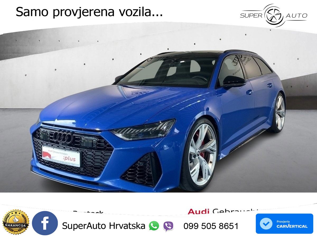 Audi RS6 Avant 4.0 TFSI V8 (600 KS) quattro Tiptronic Kuka ZRAČNI+ACC+GR SJED+KAM+PANO