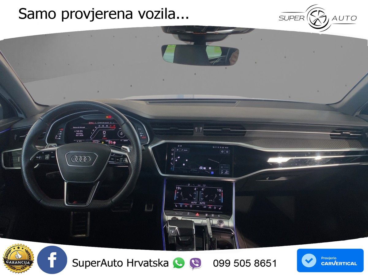 Audi RS6 Avant 4.0 TFSI V8 (600 KS) quattro Tiptronic Kuka ZRAČNI+ACC+GR SJED+KAM+PANO