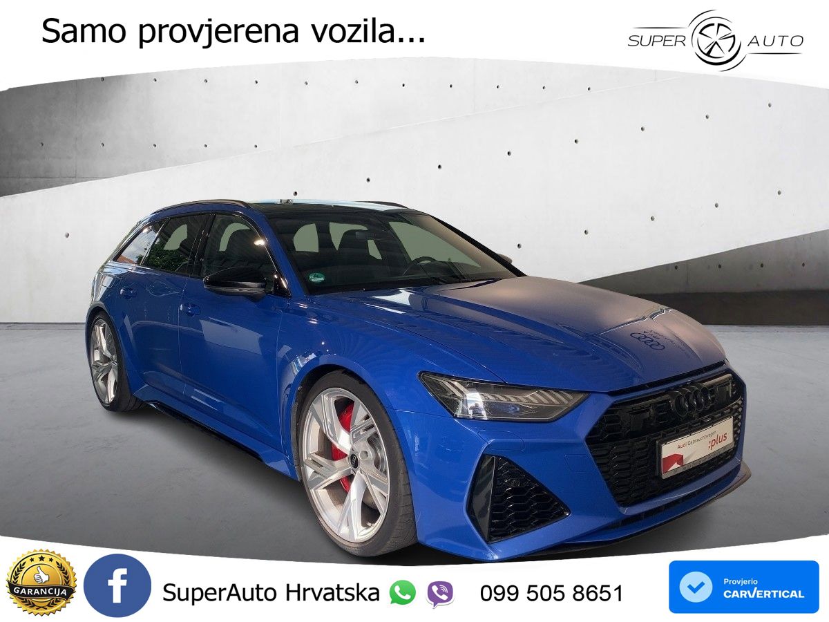 Audi RS6 Avant 4.0 TFSI V8 (600 KS) quattro Tiptronic Kuka ZRAČNI+ACC+GR SJED+KAM+PANO