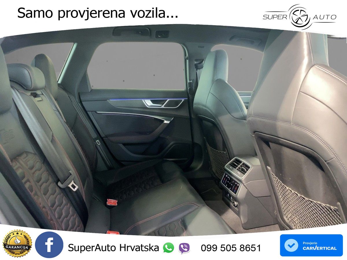 Audi RS6 Avant 4.0 TFSI V8 (600 KS) quattro Tiptronic Kuka ZRAČNI+ACC+GR SJED+KAM+PANO
