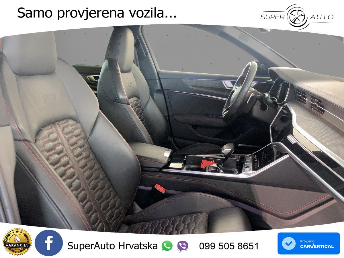 Audi RS6 Avant 4.0 TFSI V8 (600 KS) quattro Tiptronic Kuka ZRAČNI+ACC+GR SJED+KAM+PANO