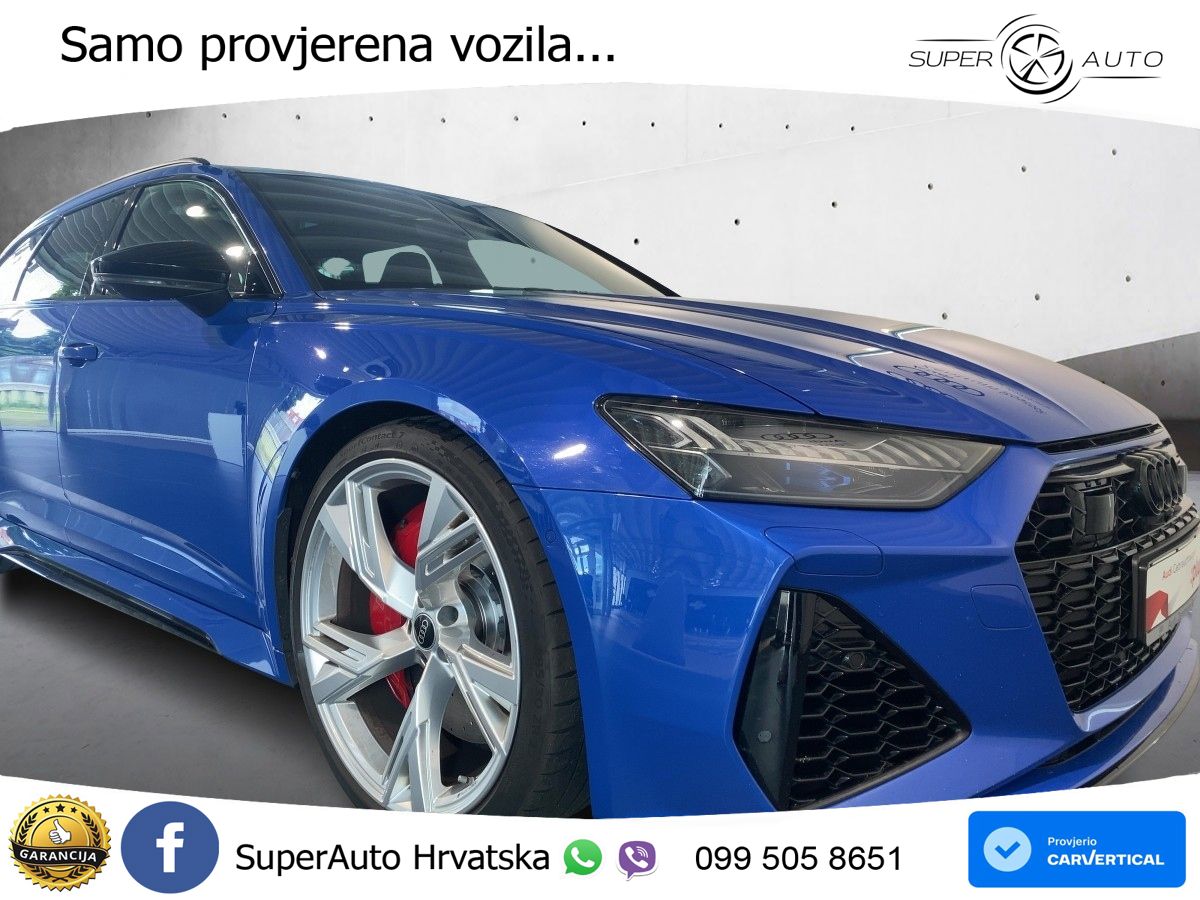 Audi RS6 Avant 4.0 TFSI V8 (600 KS) quattro Tiptronic Kuka ZRAČNI+ACC+GR SJED+KAM+PANO