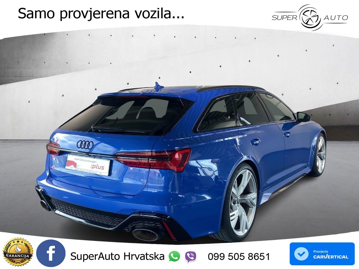 Audi RS6 Avant 4.0 TFSI V8 (600 KS) quattro Tiptronic Kuka ZRAČNI+ACC+GR SJED+KAM+PANO