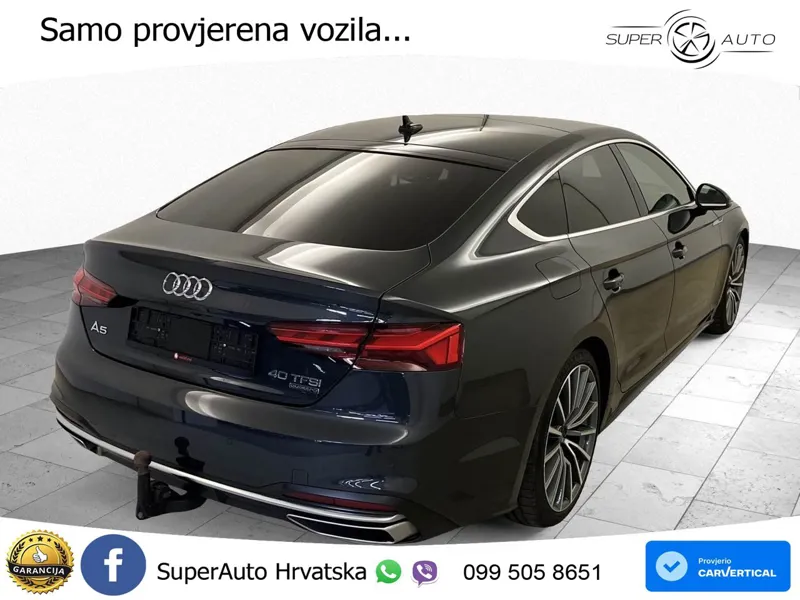 Audi A5 Sportback  40 TFSI (204 KS) quattro S tronic MATRIX+GR SJED+KAM