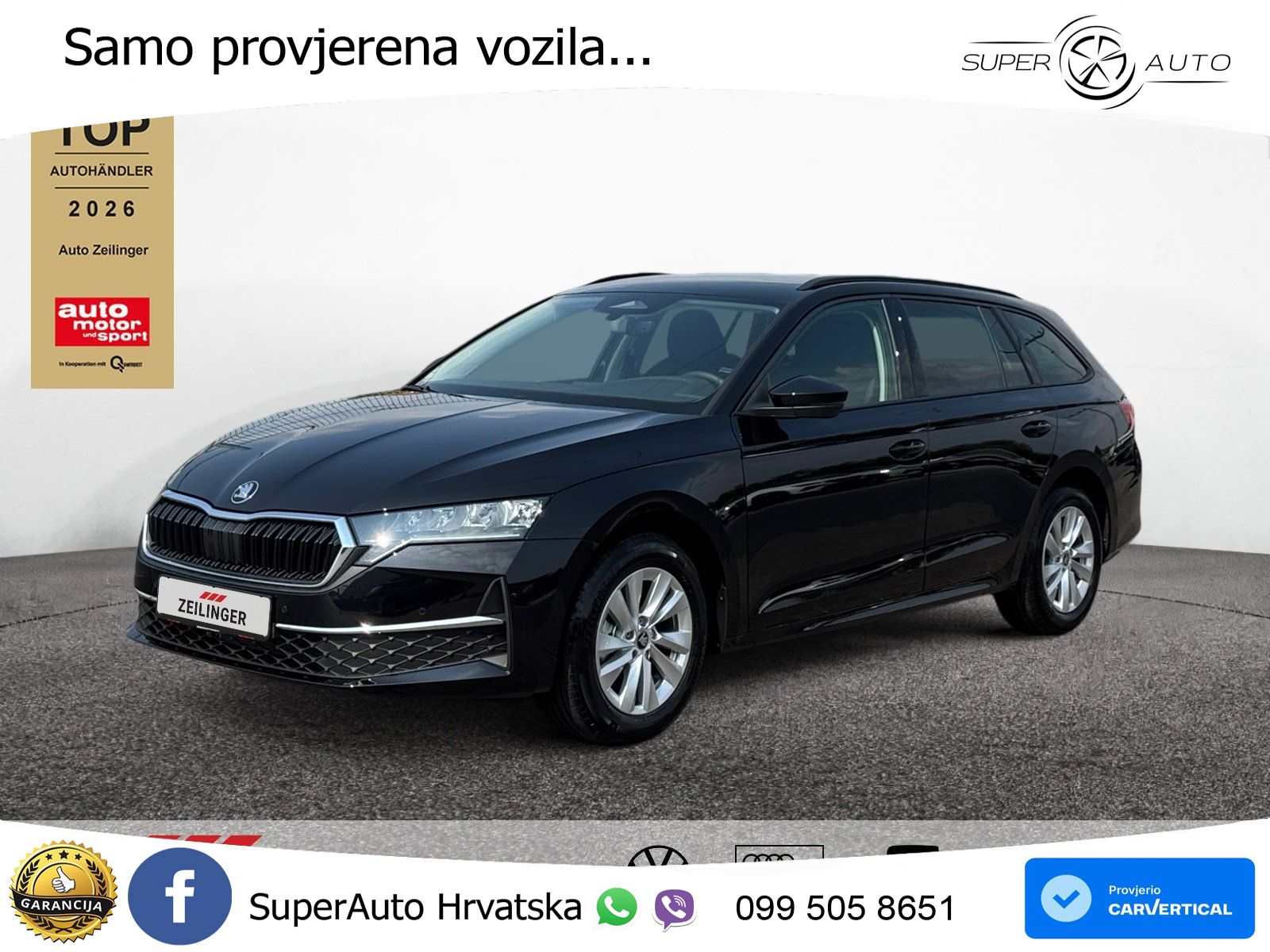 Škoda Octavia Combi 2.0 TDI (150 KS) DSG Selection LED+GR SJED+ACC