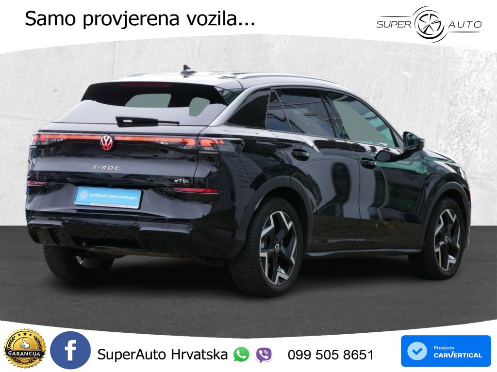 Volkswagen T-Roc 1.5 eTSI (150 KS)  DSG R-Line LED+GR SJED+ACC
