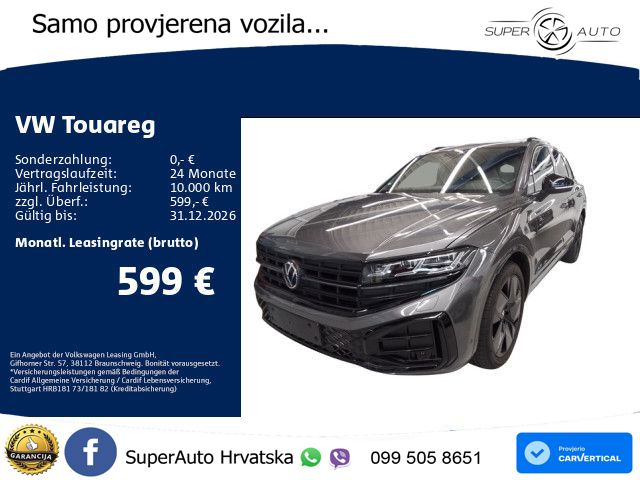Volkswagen Touareg 3.0 V6 TDI (286 KS) 4MOTION Tiptronic ZRAČNI+ACC+GR SJED+KAM+PANO