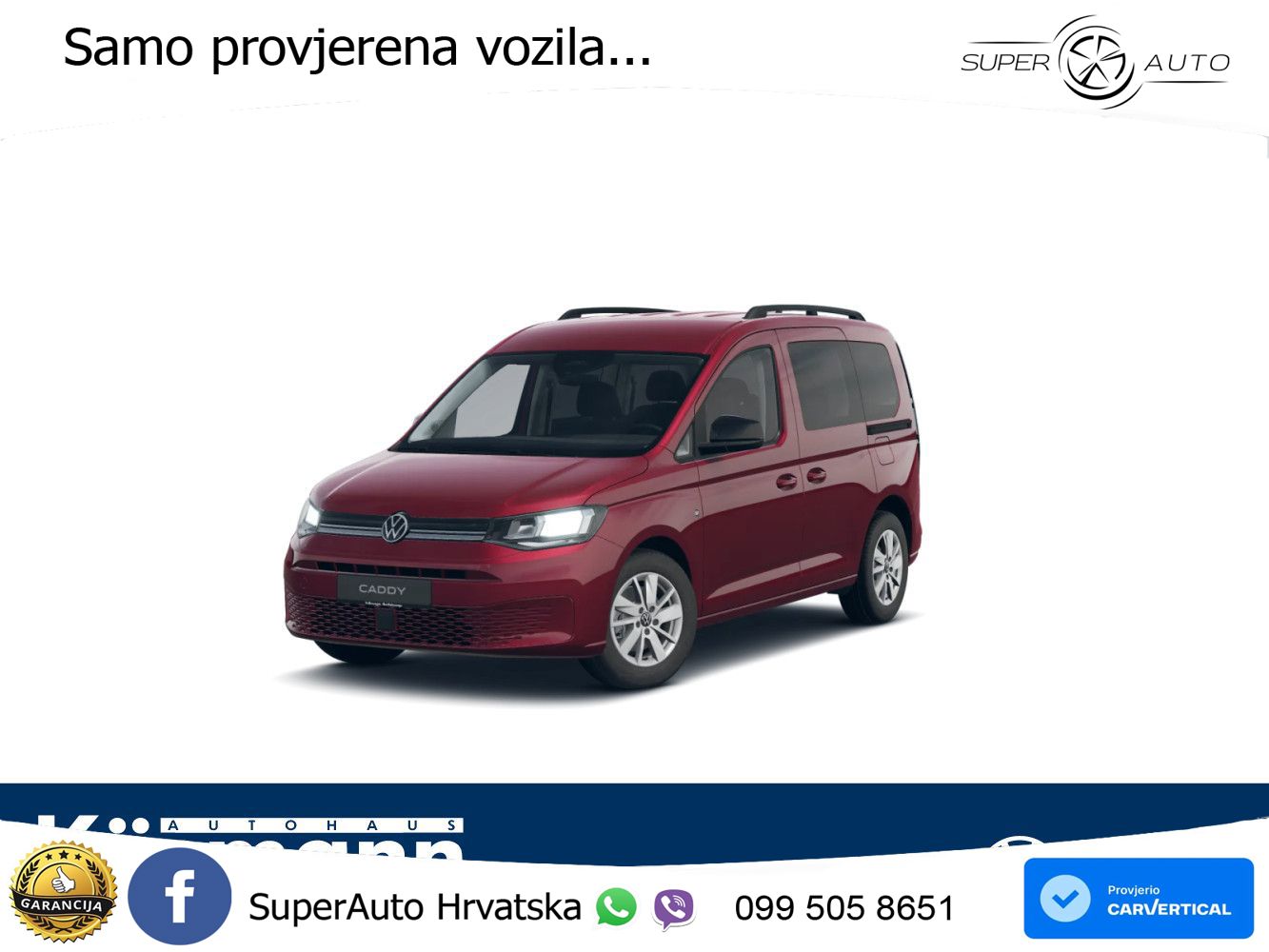 Volkswagen Caddy Life 1.5TSI DSG 7 SITZE AHK NAV STDHZ PDC 116 KS