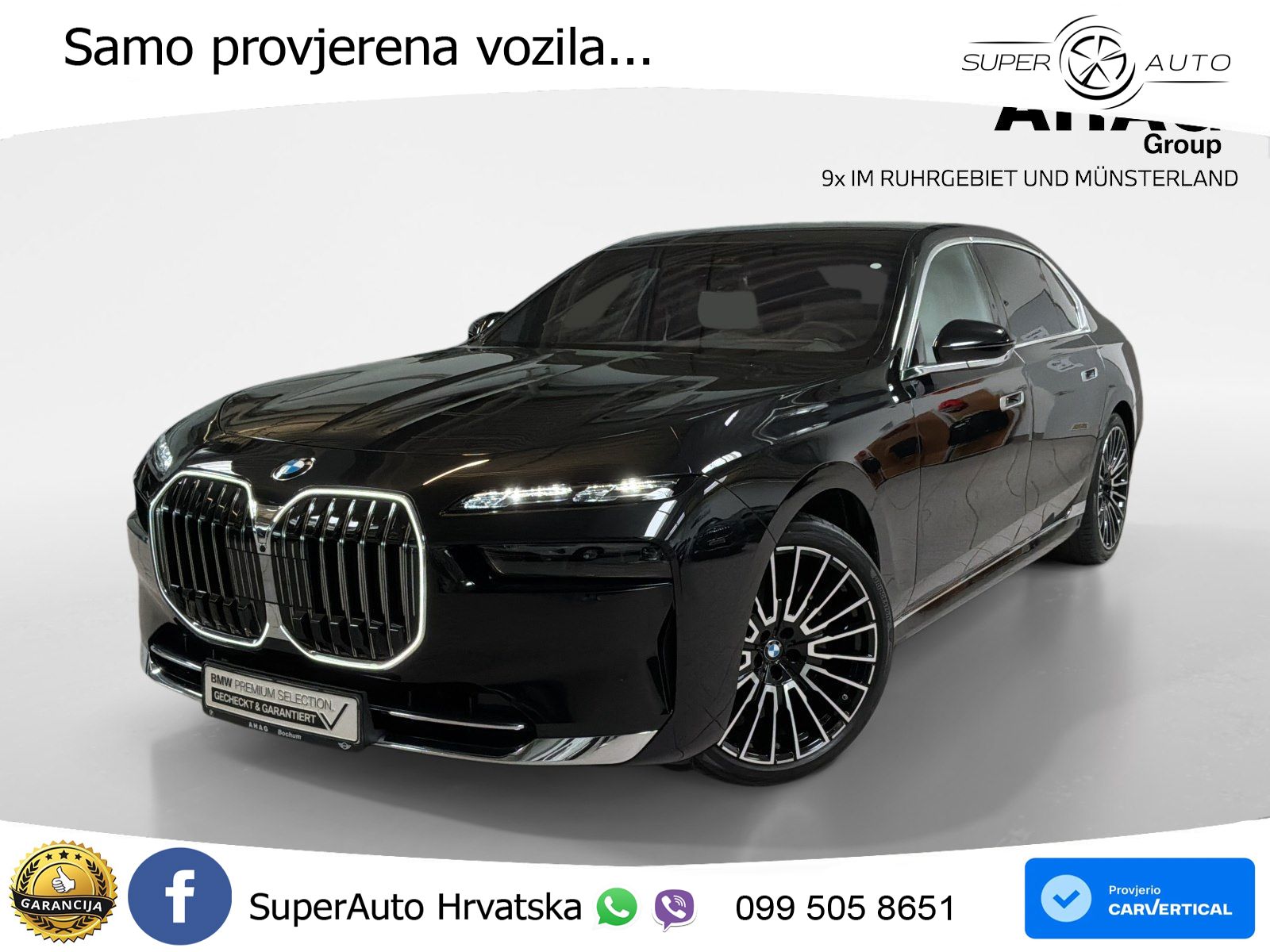 BMW 740d (299 KS) xDrive Steptronic ZRAČNI+ACC+GR SJED+KAM+PANO