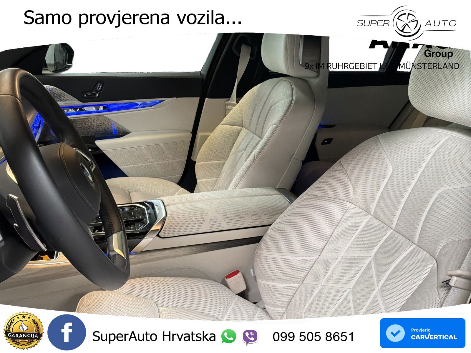 BMW 740d (299 KS) xDrive Steptronic ZRAČNI+ACC+GR SJED+KAM+PANO