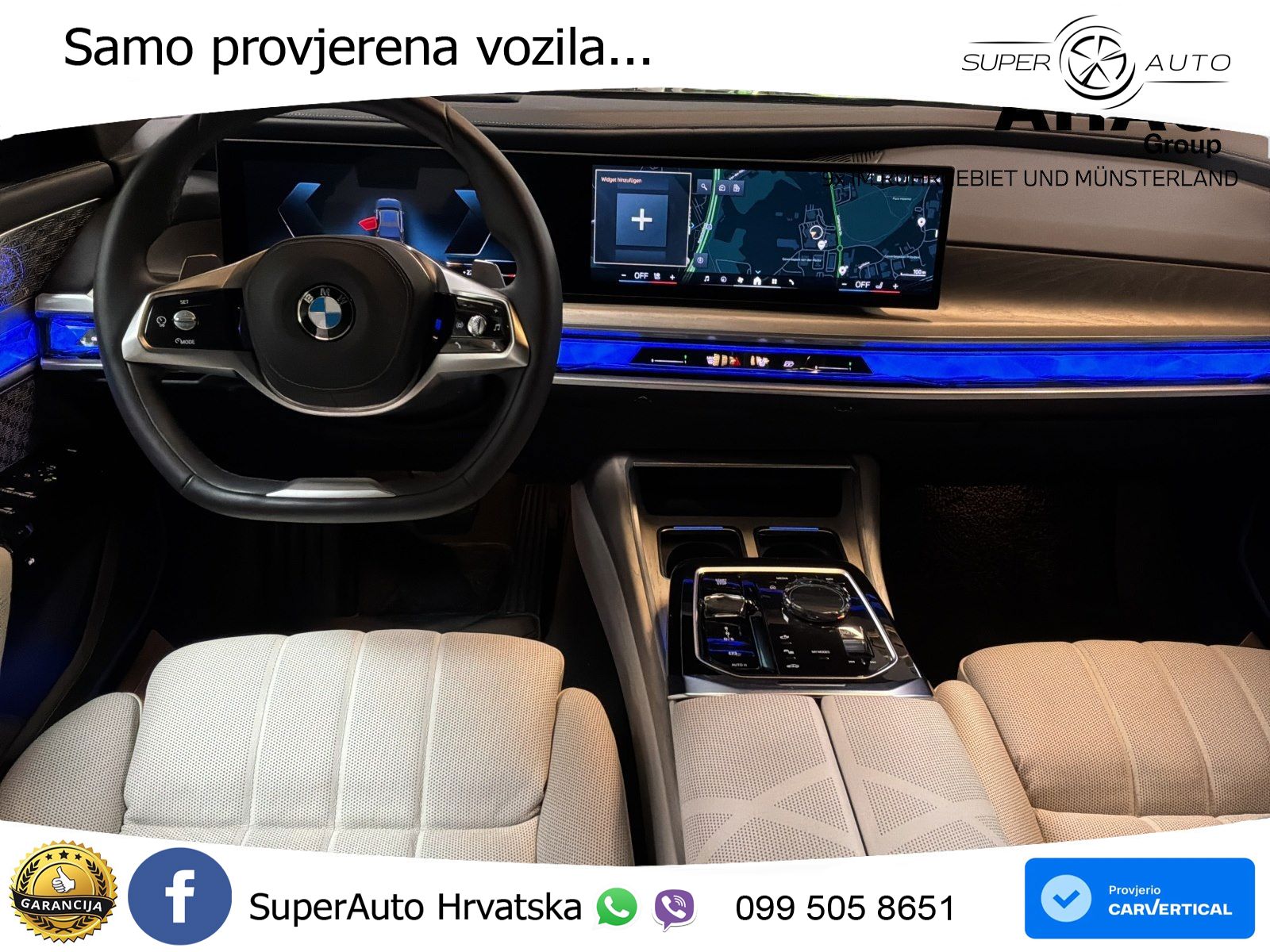 BMW 740d (299 KS) xDrive Steptronic ZRAČNI+ACC+GR SJED+KAM+PANO