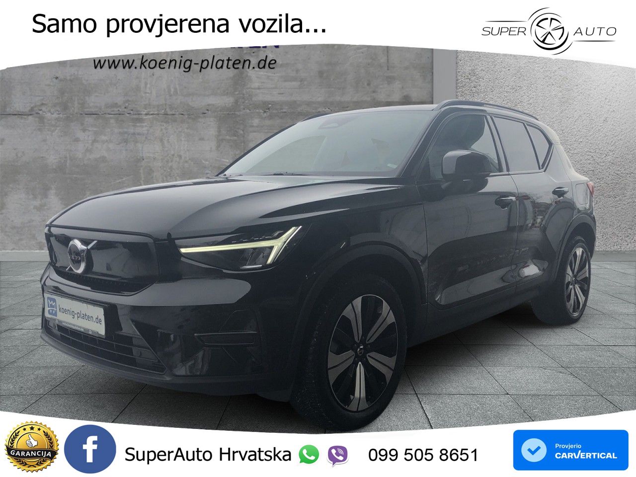 Volvo XC40 Recharge Twin 78 kWh 408 KS AWD LED+GR SJED+ACC