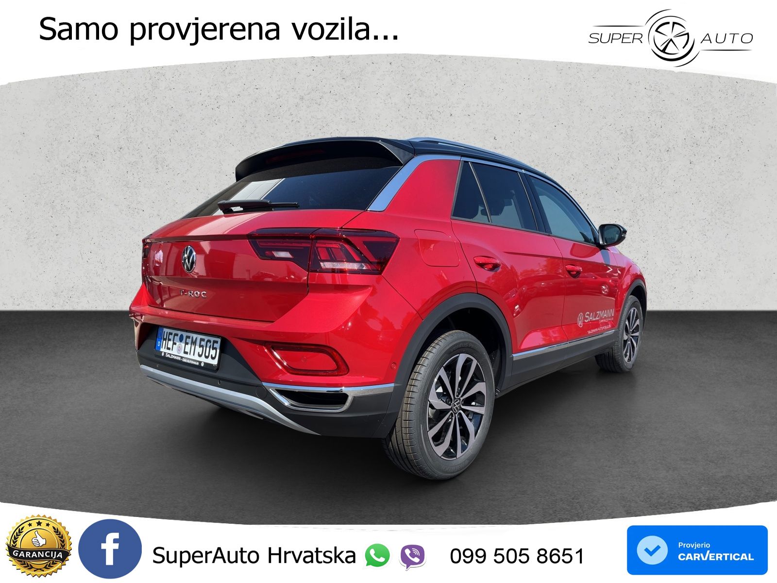 Volkswagen T-Roc 1.5 TSI (150 KS) DSG LED+GR SJED+ACC