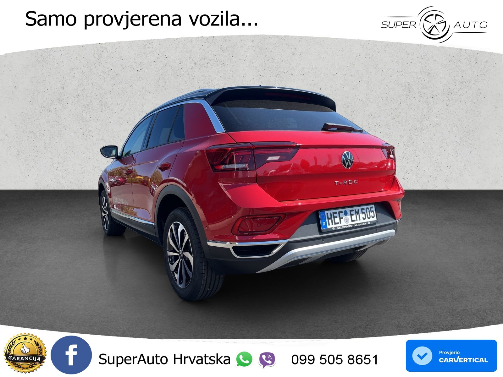 Volkswagen T-Roc 1.5 TSI (150 KS) DSG LED+GR SJED+ACC