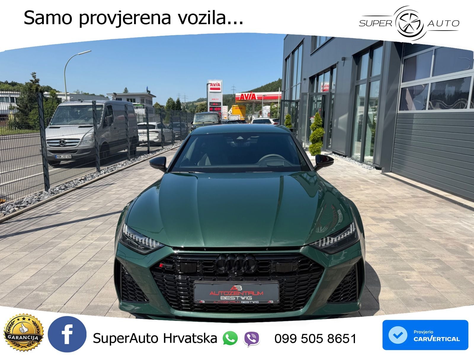 Audi RS7 4.0 TFSI V8 (600 KS) quattro tiptronic ZRAČNI+ACC+GR SJED+KAM