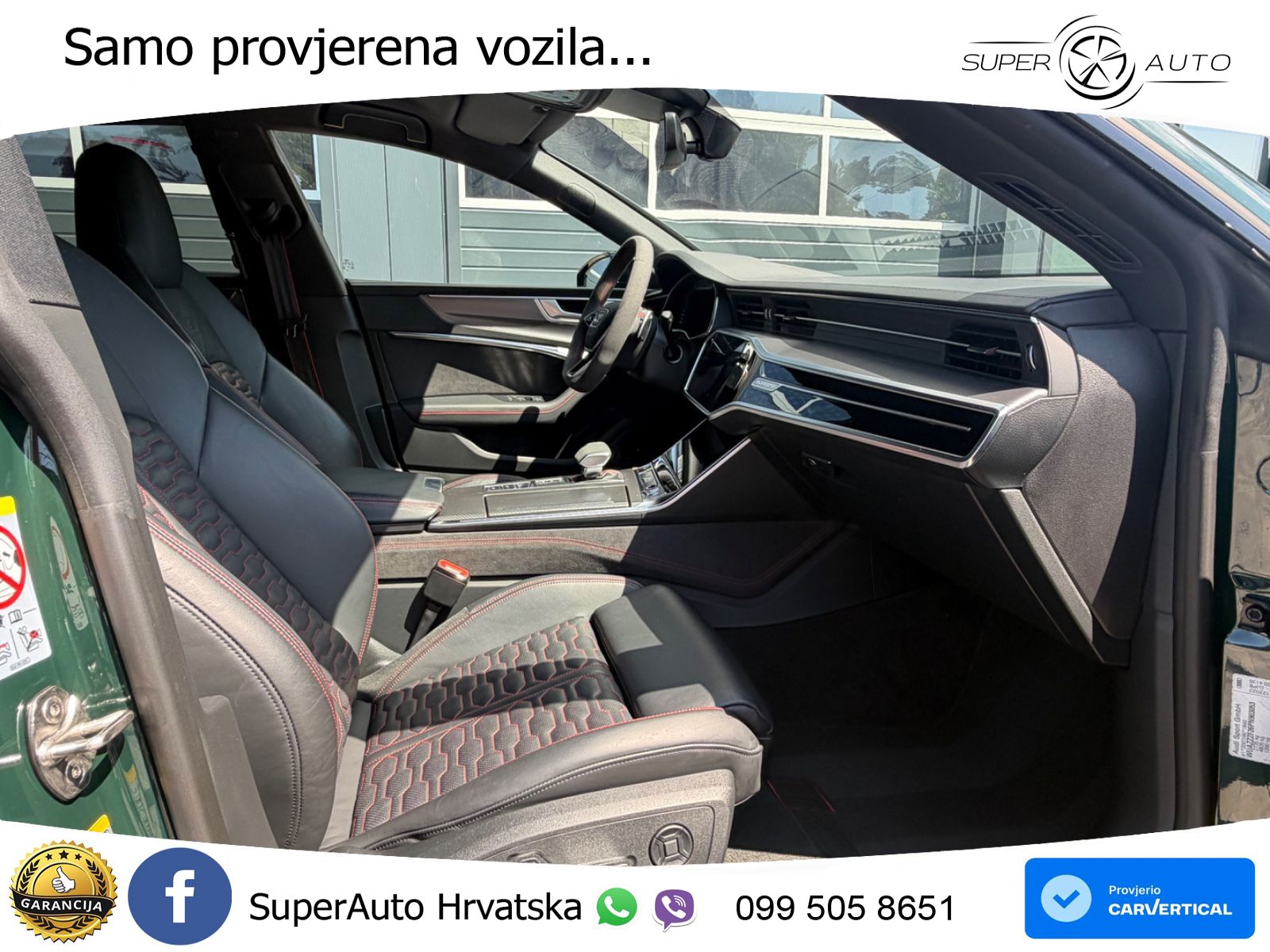 Audi RS7 4.0 TFSI V8 (600 KS) quattro tiptronic ZRAČNI+ACC+GR SJED+KAM