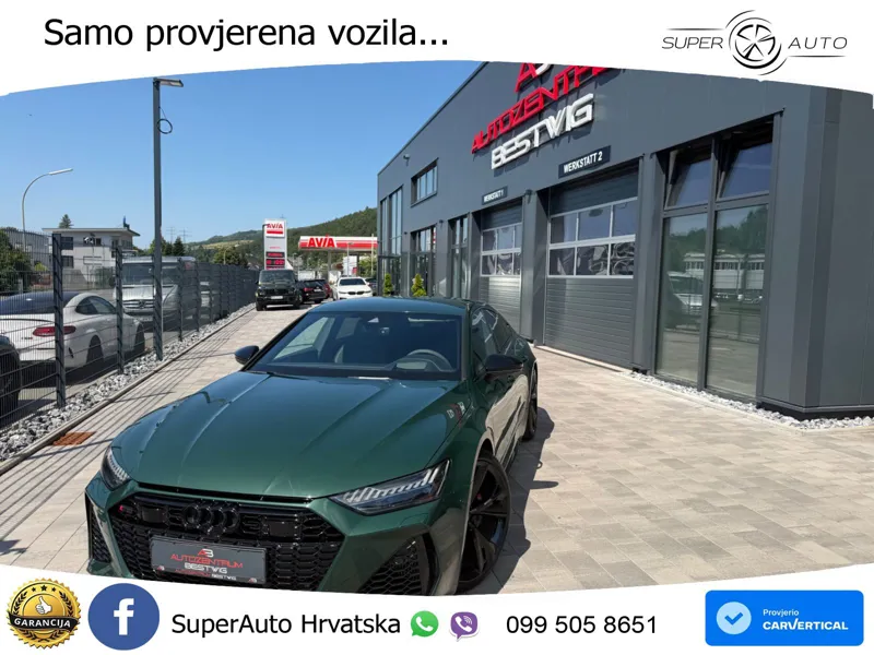 Audi RS7 4.0 TFSI V8 (600 KS) quattro tiptronic ZRAČNI+ACC+GR SJED+KAM