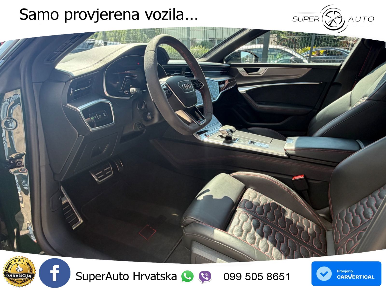 Audi RS7 4.0 TFSI V8 (600 KS) quattro tiptronic ZRAČNI+ACC+GR SJED+KAM