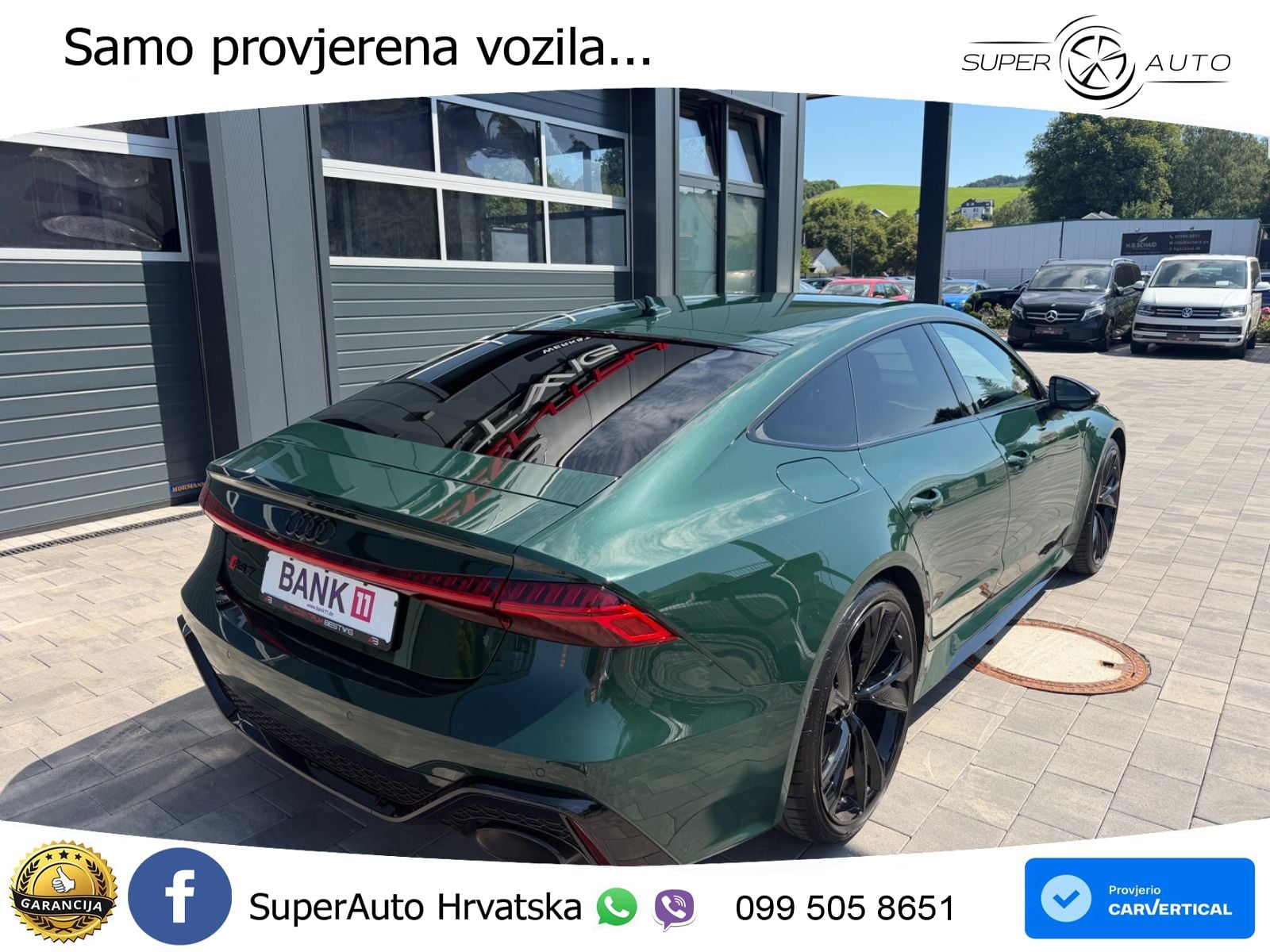 Audi RS7 4.0 TFSI V8 (600 KS) quattro tiptronic ZRAČNI+ACC+GR SJED+KAM