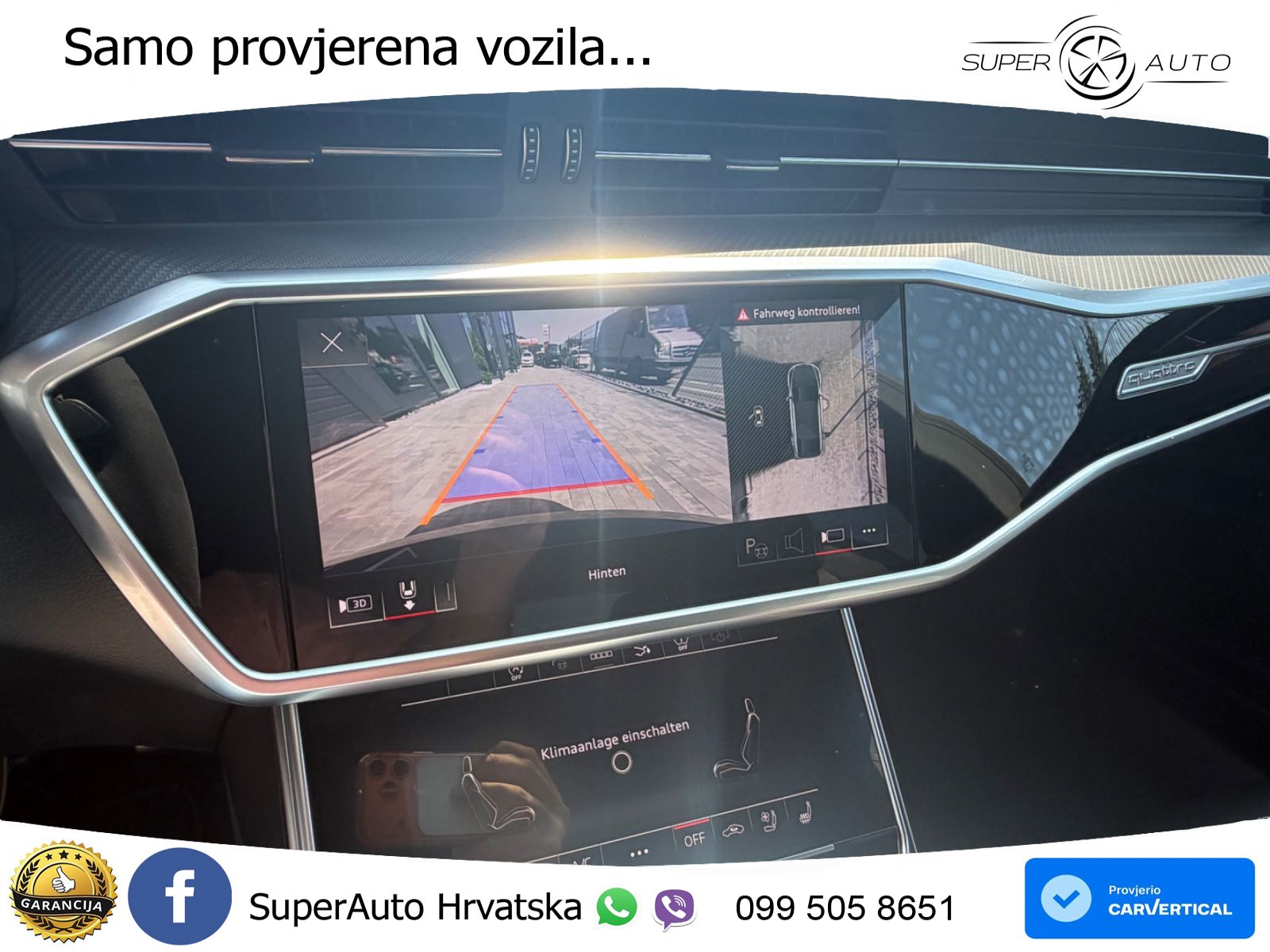 Audi RS7 4.0 TFSI V8 (600 KS) quattro tiptronic ZRAČNI+ACC+GR SJED+KAM