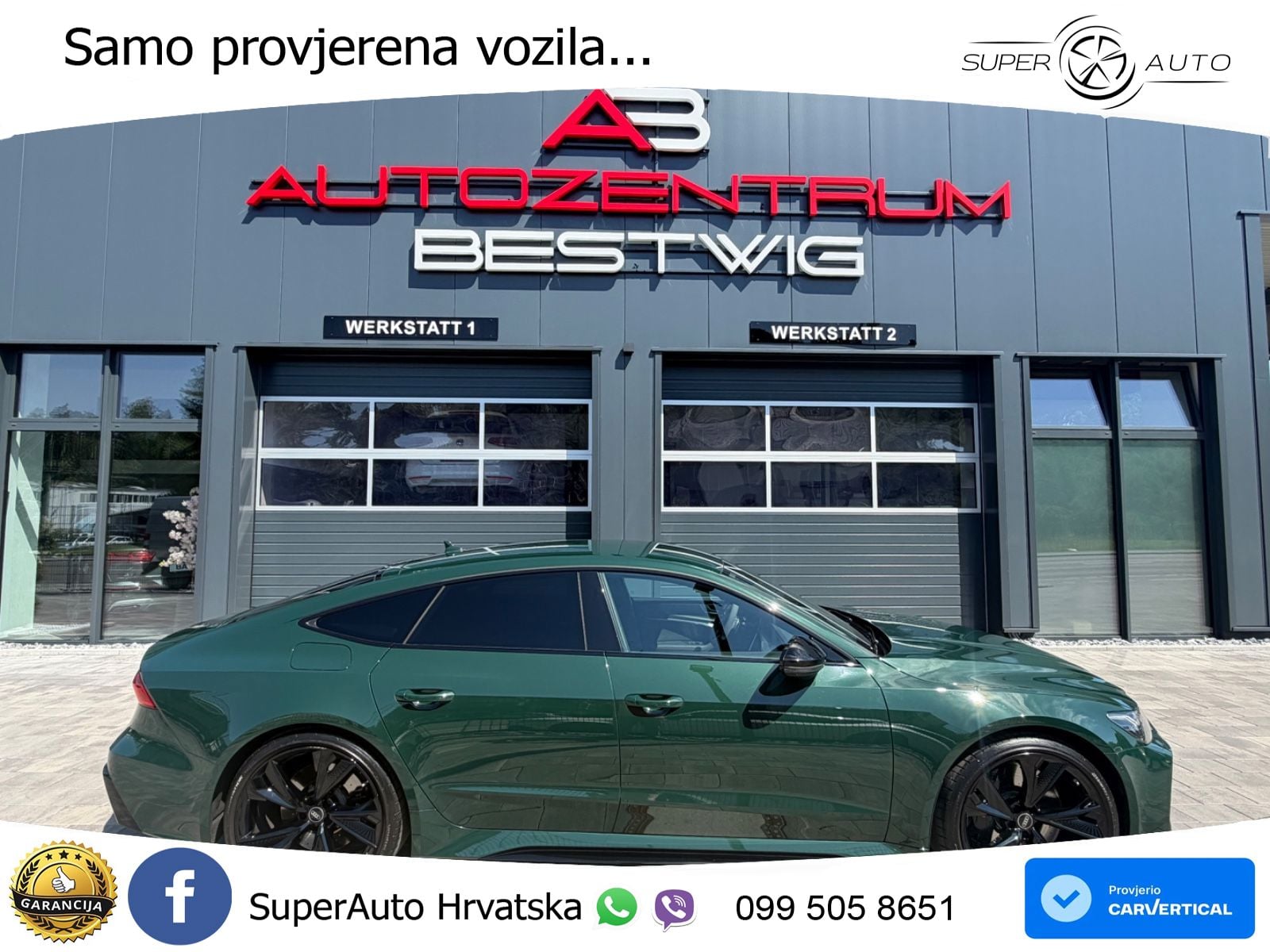 Audi RS7 4.0 TFSI V8 (600 KS) quattro tiptronic ZRAČNI+ACC+GR SJED+KAM