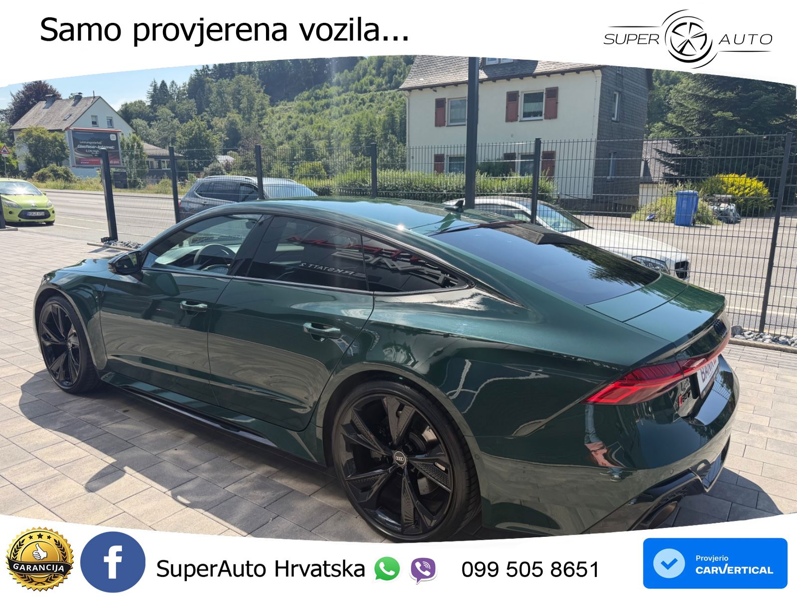 Audi RS7 4.0 TFSI V8 (600 KS) quattro tiptronic ZRAČNI+ACC+GR SJED+KAM