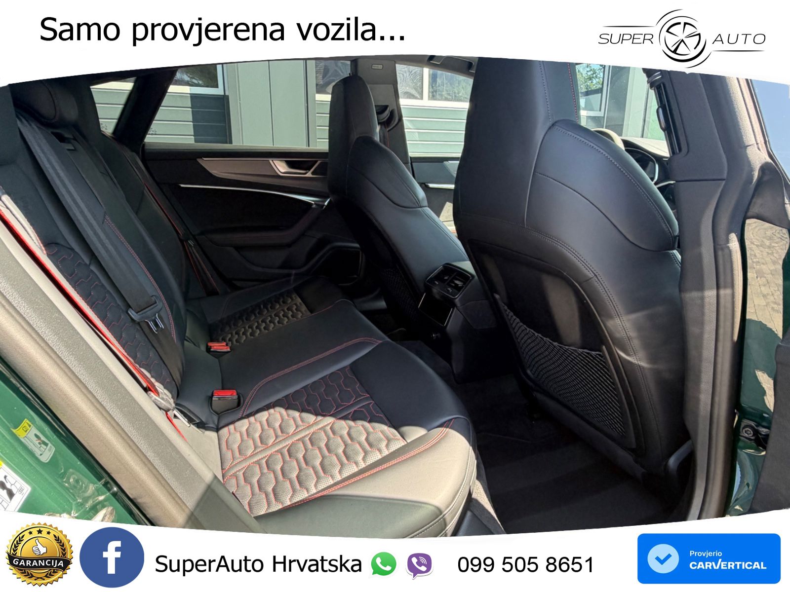 Audi RS7 4.0 TFSI V8 (600 KS) quattro tiptronic ZRAČNI+ACC+GR SJED+KAM