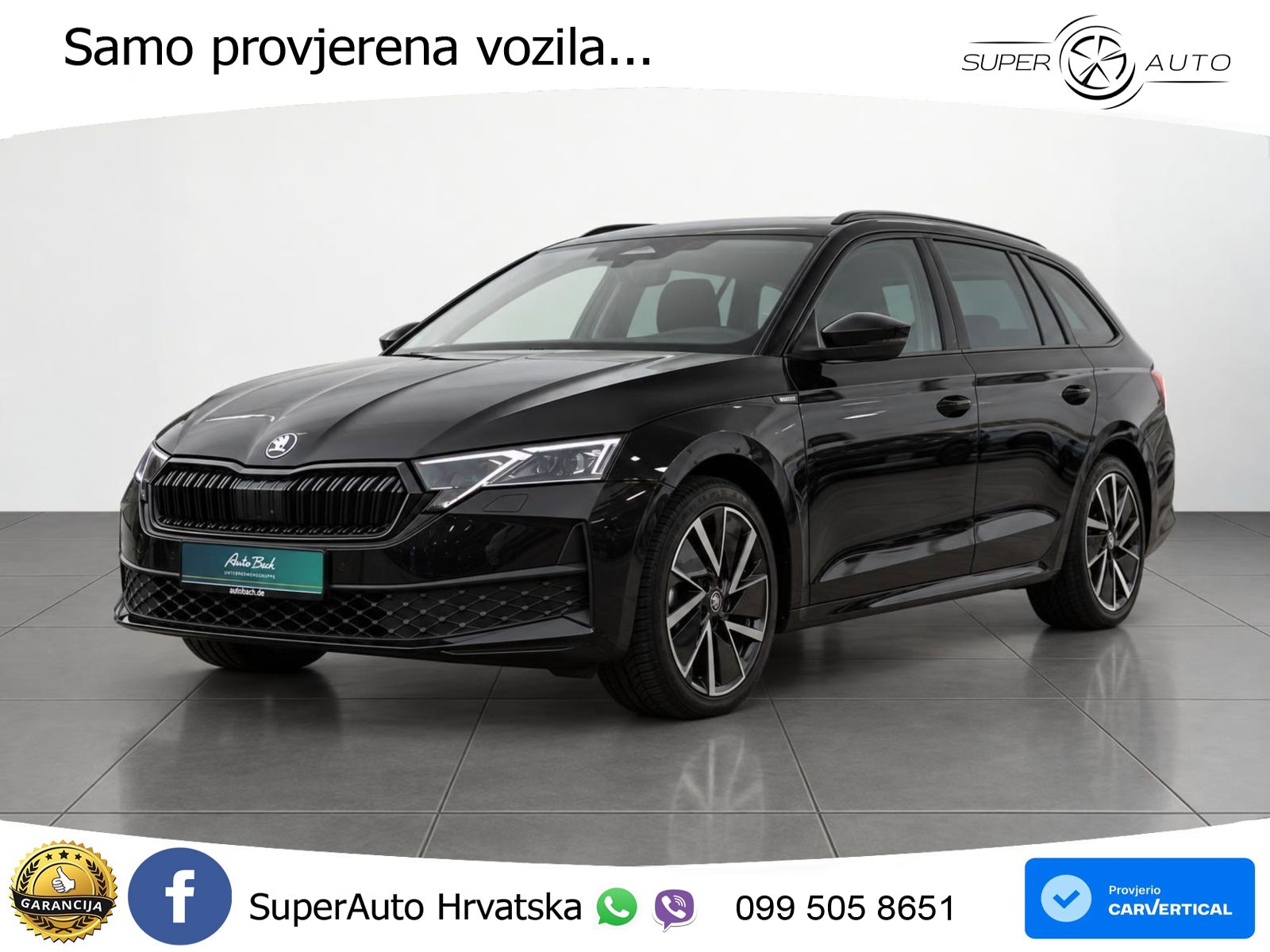 Škoda Octavia Combi 2.0 TDI (150 KS) DSG SportLine LED+GR SJED+ACC