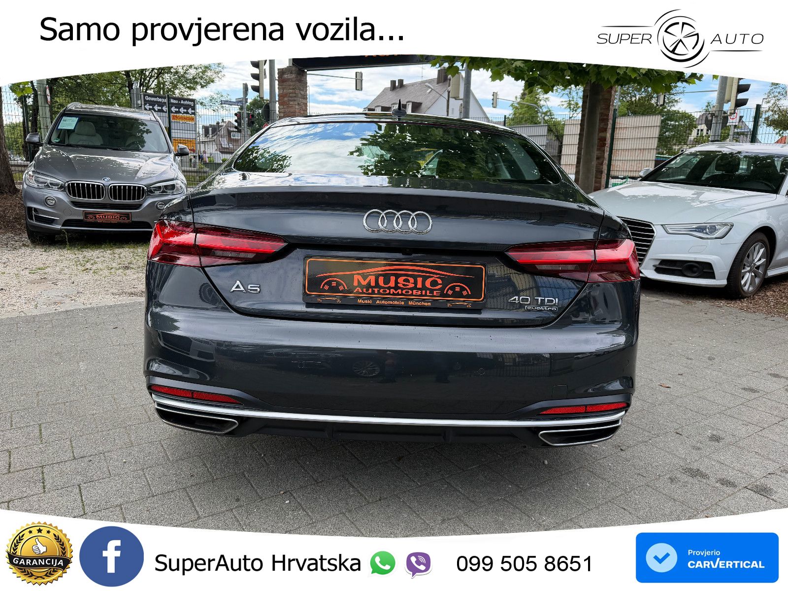Audi A5 Sportback 40 TDI (204 KS) quattro S tronic advanced LED+GR SJED+ACC