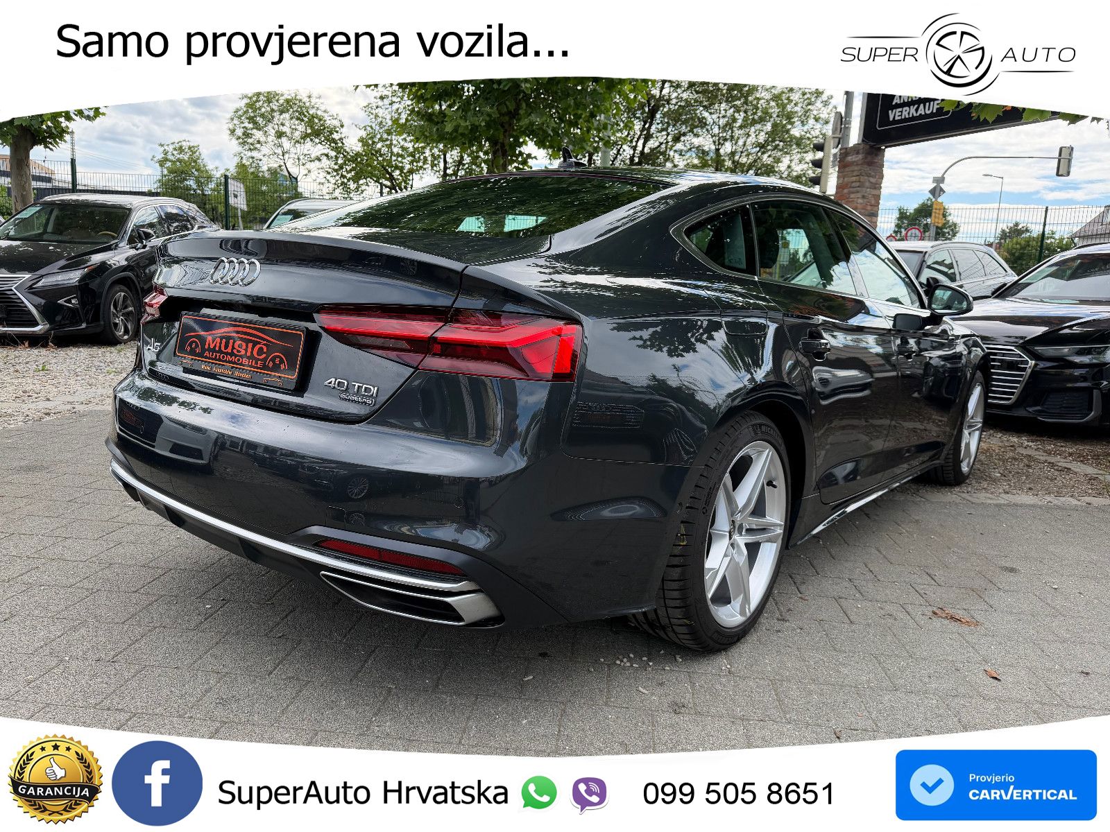 Audi A5 Sportback 40 TDI (204 KS) quattro S tronic advanced LED+GR SJED+ACC