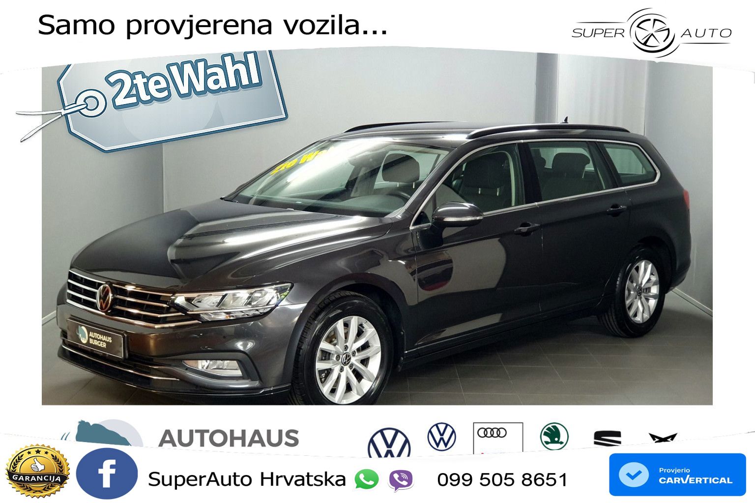 Volkswagen Passat Variant 2.0 TDI (150 KS) DSG Business LED+GR SJED+ACC