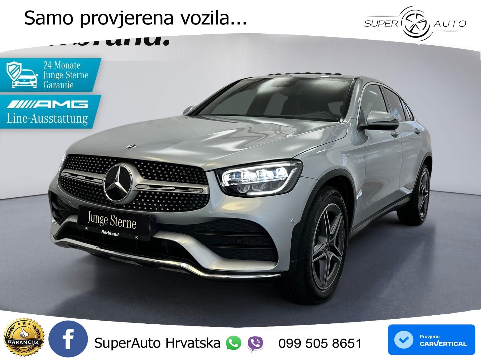 Mercedes GLC Coupe 300d (245 KS) 4MATIC G-TRONIC AMG LED+GR SJED+ACC