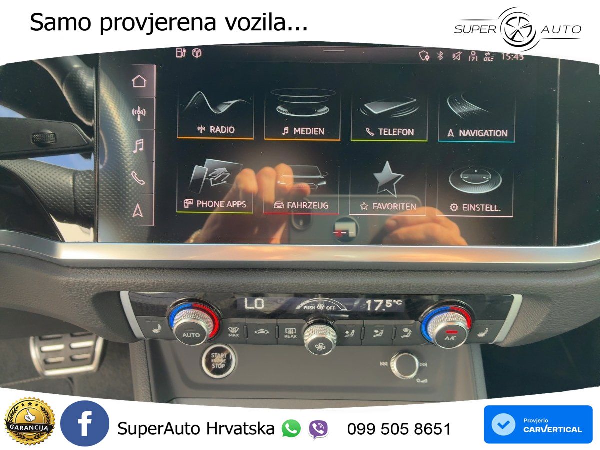 Audi Q3 45 TFSIe (245 KS) S tronic S line LED+GR SJED+ACC