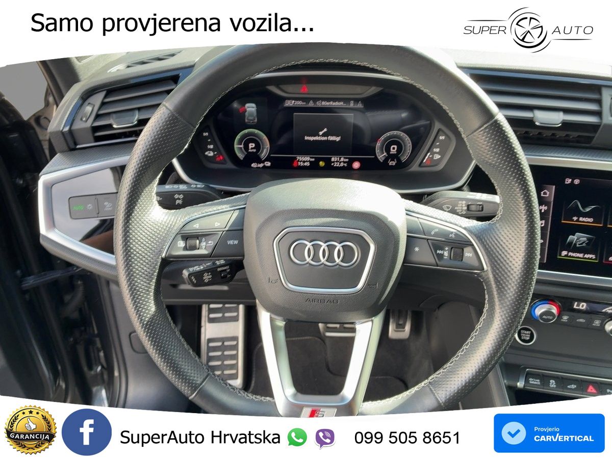 Audi Q3 45 TFSIe (245 KS) S tronic S line LED+GR SJED+ACC