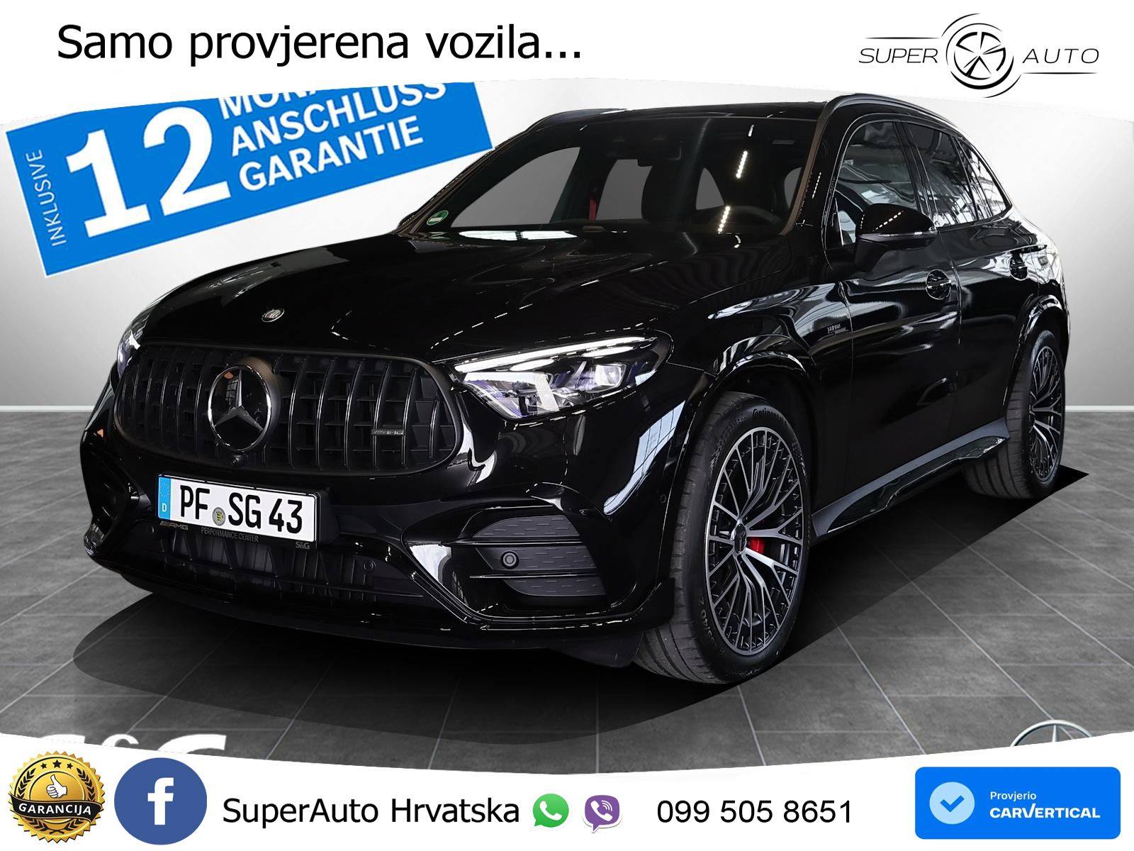 Mercedes AMG GLC 43 (421 KS) 4MATIC AMG SPEEDSHIFT MCT 9G ACC+HEAD+4xGR SJED+360+PANO