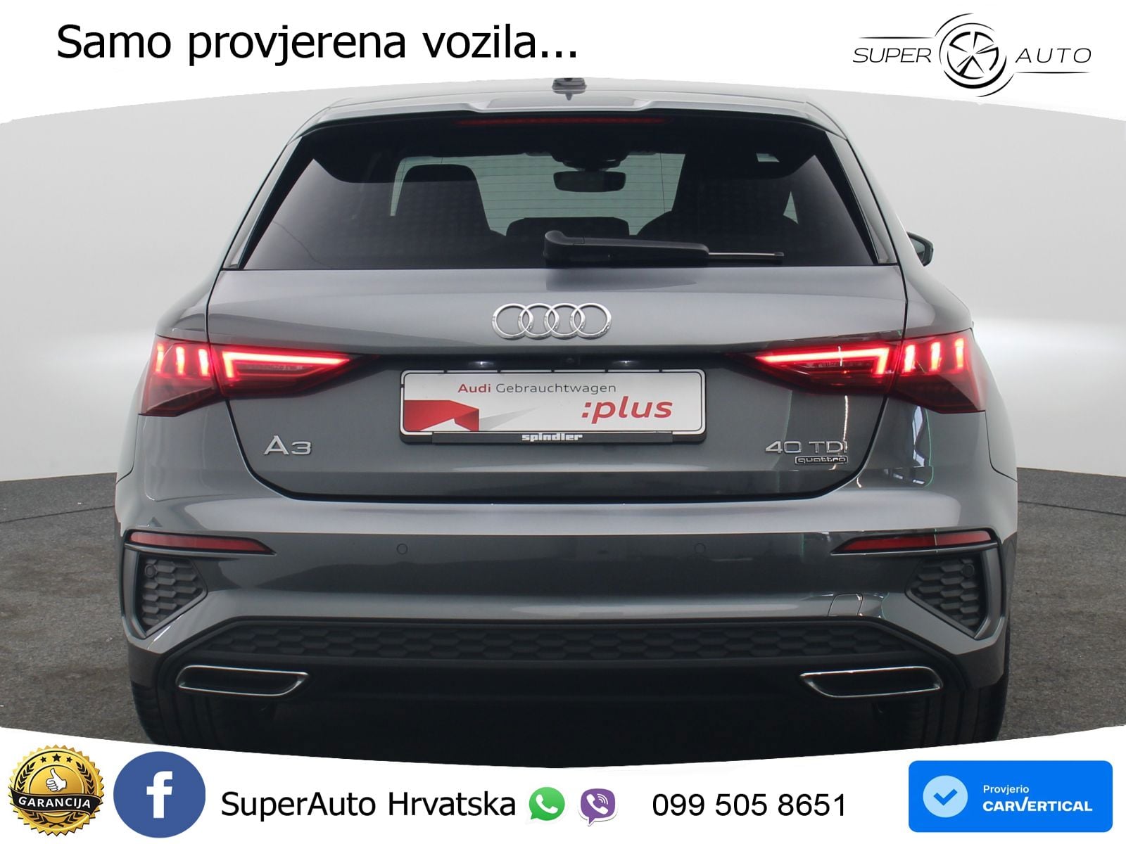 Audi A3 40 TDI (200 KS) quattro S tronic S line LED+GR SJED+ACC
