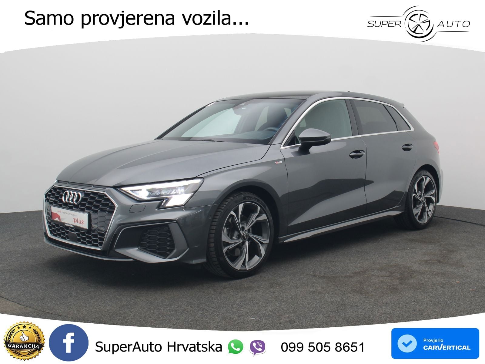 Audi A3 40 TDI (200 KS) quattro S tronic S line LED+GR SJED+ACC