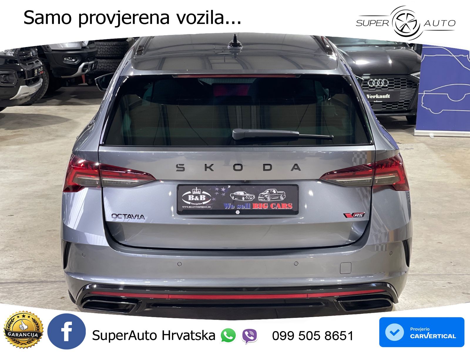 Škoda Octavia Combi RS 2.0 TSI (265 KS) DSG LED+GR SJED+ACC
