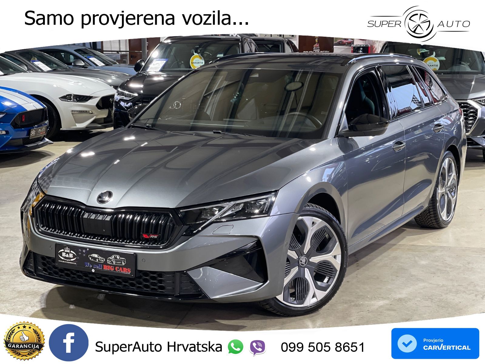 Škoda Octavia Combi RS 2.0 TSI (265 KS) DSG LED+GR SJED+ACC