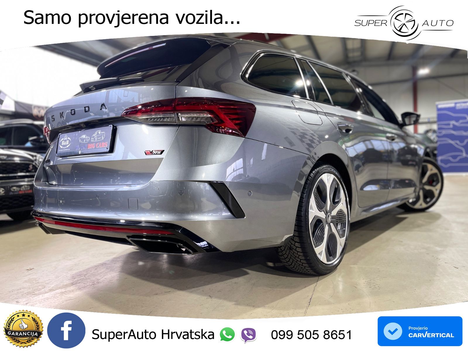 Škoda Octavia Combi RS 2.0 TSI (265 KS) DSG LED+GR SJED+ACC