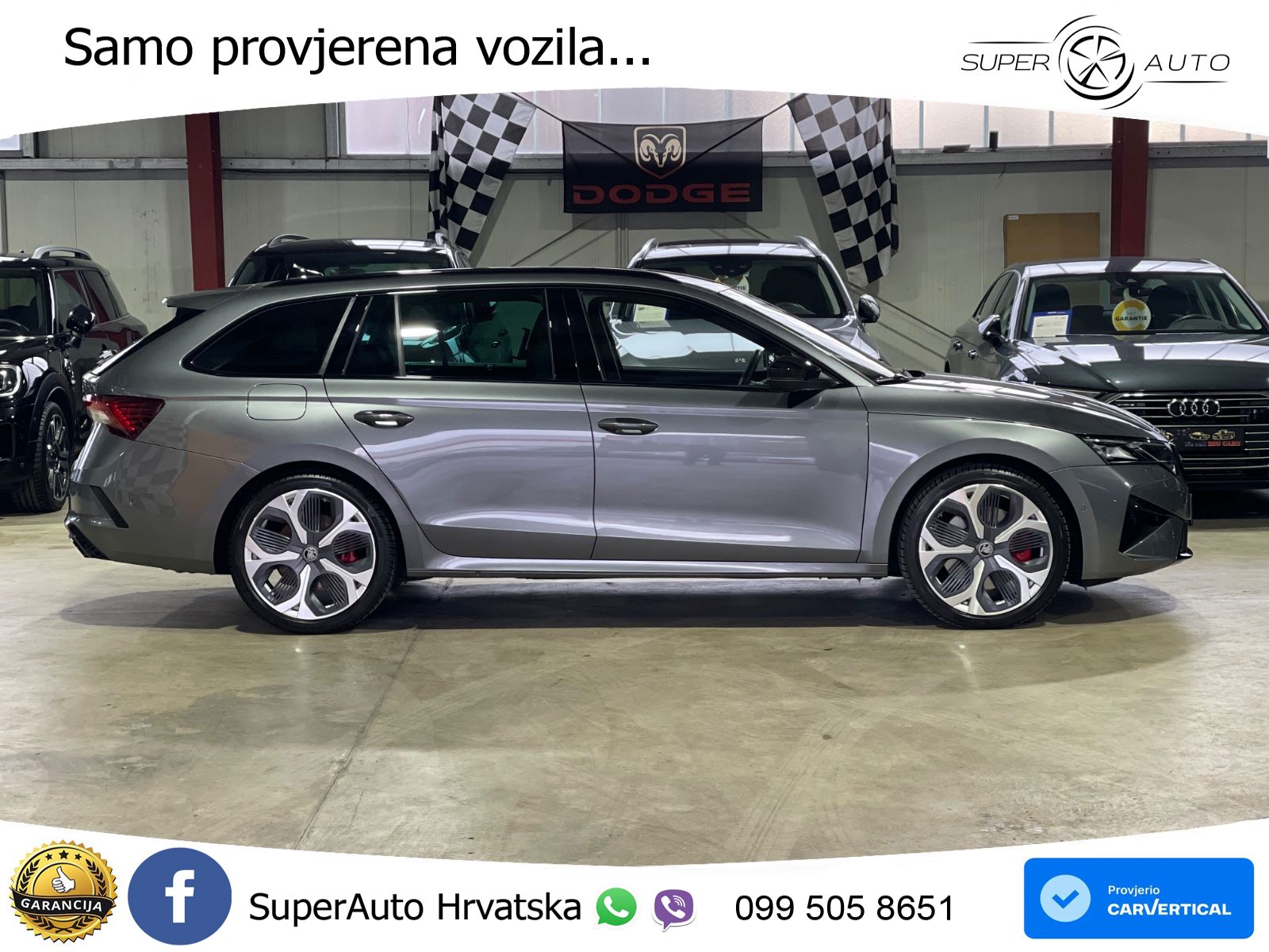 Škoda Octavia Combi RS 2.0 TSI (265 KS) DSG LED+GR SJED+ACC