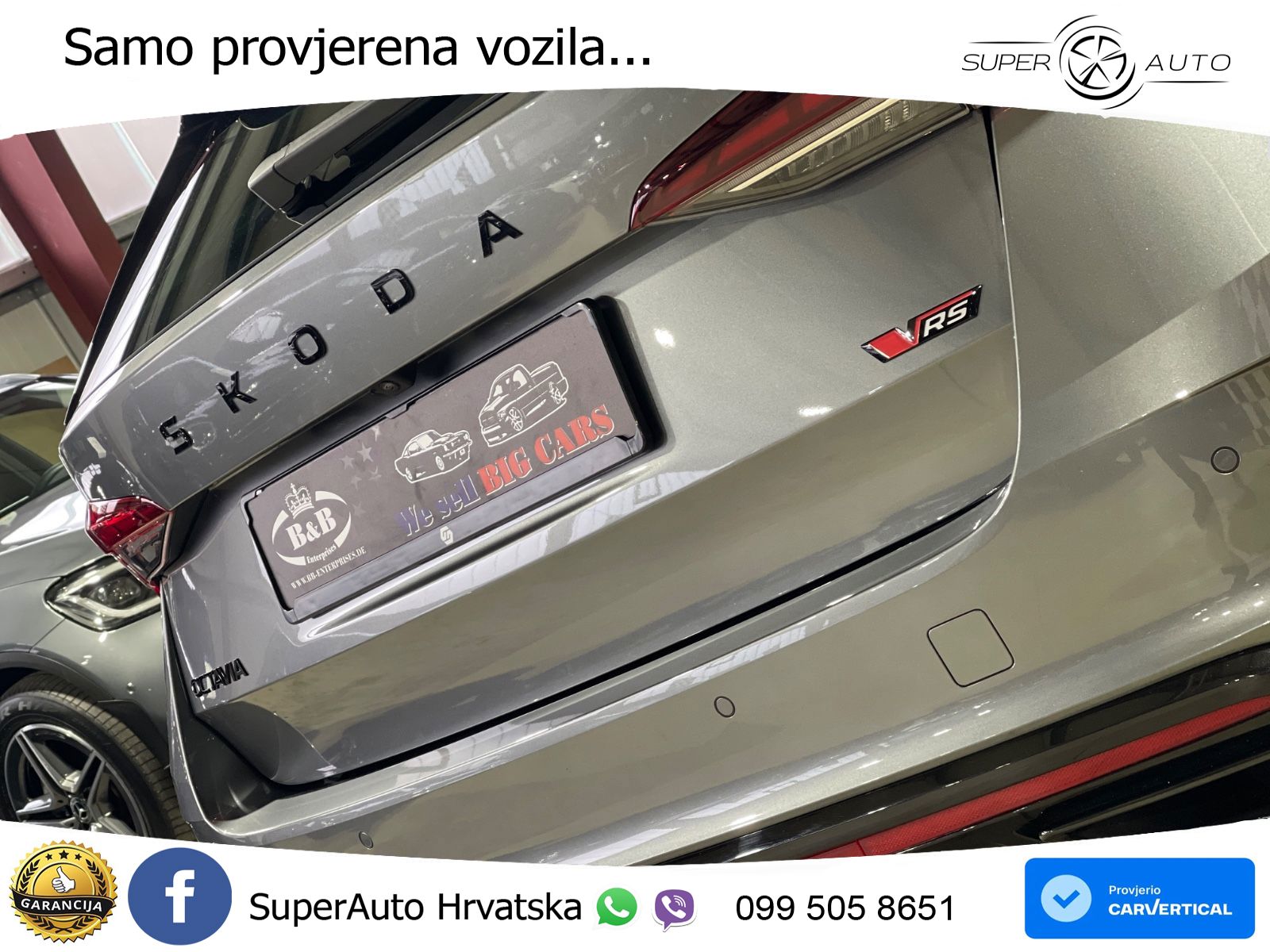 Škoda Octavia Combi RS 2.0 TSI (265 KS) DSG LED+GR SJED+ACC