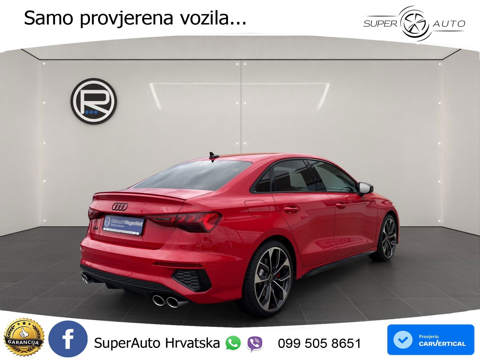 Audi S3 Limuzina 2.0 TFSI (310 KS) quattro S tronic LED+GR SJED+ACC