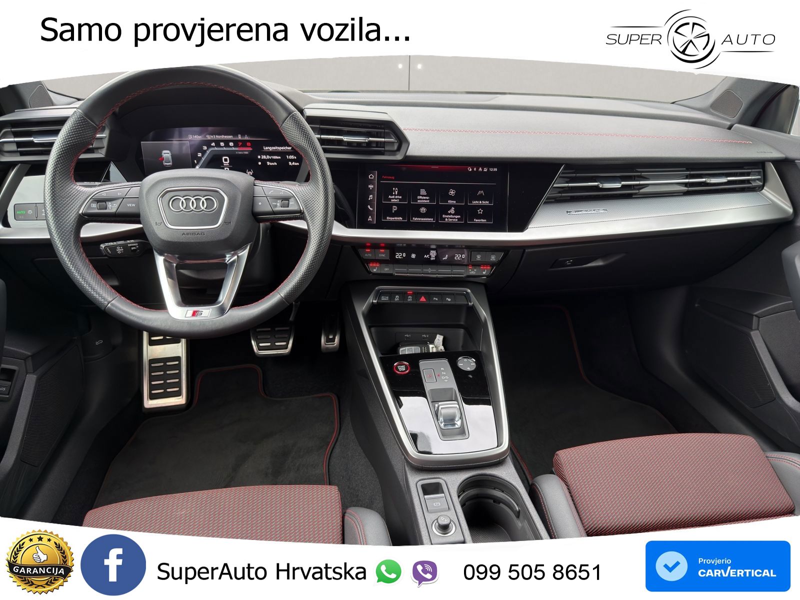Audi S3 Limuzina 2.0 TFSI (310 KS) quattro S tronic LED+GR SJED+ACC