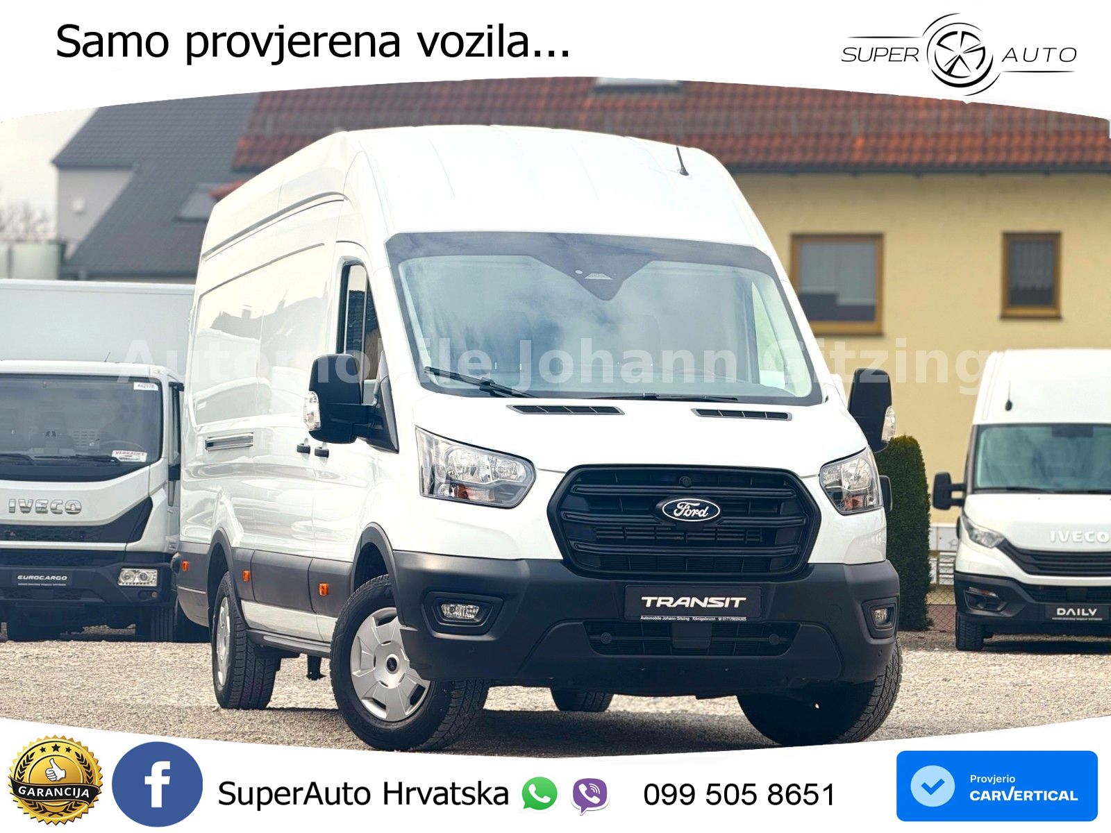 Ford TRANSIT Trend 350 L4H3 XXL AUTOMATIK AHK RFK SHZ 165 KS