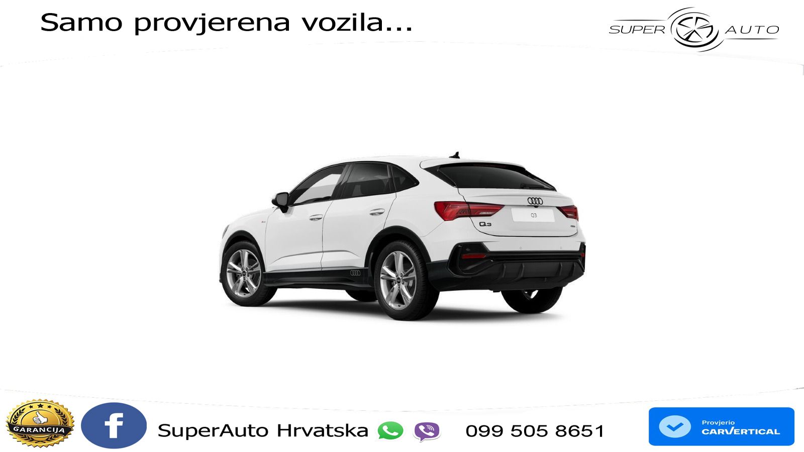 Audi Q3 Sportback 35 TDI (150 KS) quattro S tronic S line LED+GR SJED+ACC