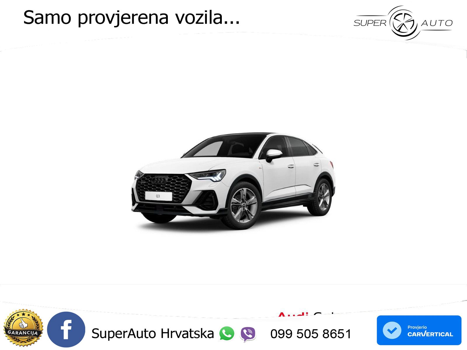 Audi Q3 Sportback 35 TDI (150 KS) quattro S tronic S line LED+GR SJED+ACC