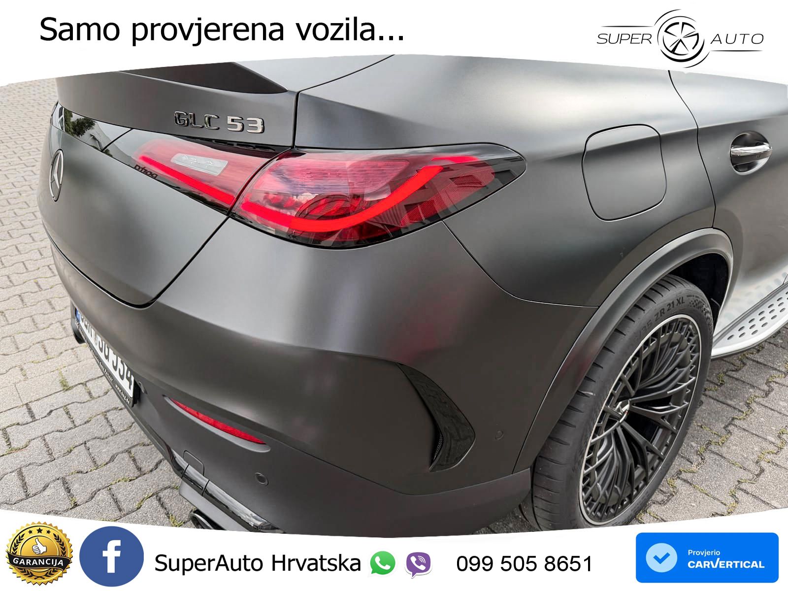 Mercedes AMG GLC 53 (449 KS) 4MATIC+ AMG SPEEDSHIFT TCT 9G ACC+HEAD+4xGR SJED+360+PANO